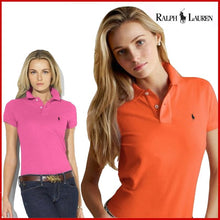 Load image into Gallery viewer, RALPH- LAUREN- New Original Brand Polo Shirt Women Tops Summer Short Sleeve Fashion Clothing 100% Cotton Womans Tee Shirt 2RL7
