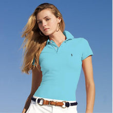 Load image into Gallery viewer, RALPH- LAUREN- New Original Brand Polo Shirt Women Tops Summer Short Sleeve Fashion Clothing 100% Cotton Womans Tee Shirt 2RL7
