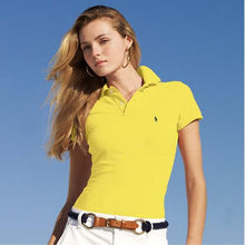 Load image into Gallery viewer, RALPH- LAUREN- New Original Brand Polo Shirt Women Tops Summer Short Sleeve Fashion Clothing 100% Cotton Womans Tee Shirt 2RL7
